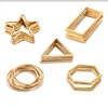 10 Stainless Steel Gold Geometric Heart Triangle Cross Teardrop Star Circle Hex Link Connectors DIY Jewelry Findings Components ► Photo 2/6