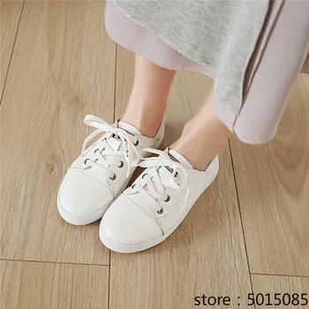 

Sprin Autumn Sewin Womens Flats Cross Strap Lace Up Yellow White Black Casual Daily Women's Shoes 2019 New Arrival