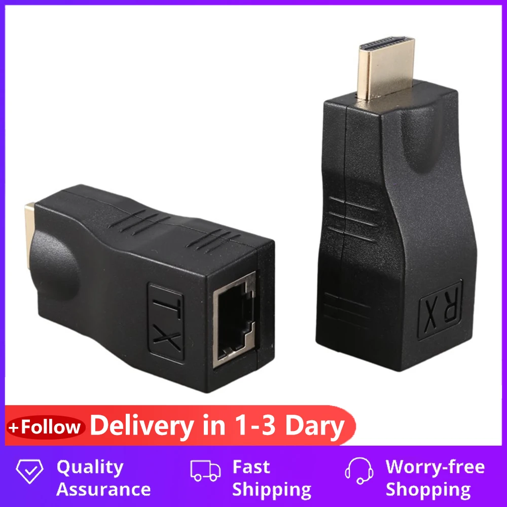 Новинка Лидер продаж HDMI удлинитель RJ45 4K 3D 1 4 возможностью погружения на глубину