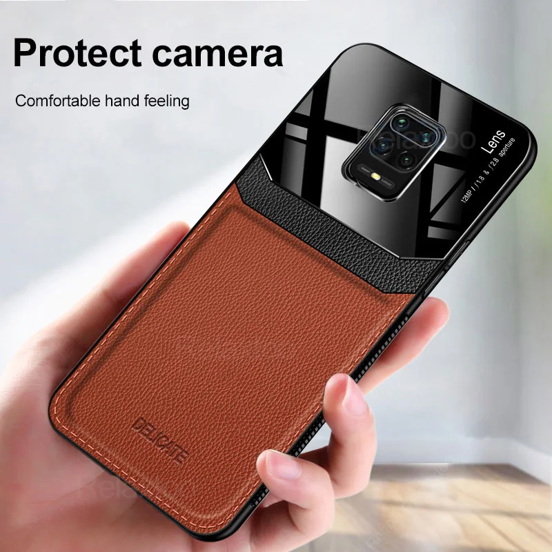 Luxury Leather case redmi note 9 case For xiaomi redmi note 9 pro nota 9s not 9 note9 s Bumper plexiglass Silicone phone cover Luxury Leather case redmi note 9 case For xiaomi redmi note 9 pro nota 9s not 9 note9 s Bumper plexiglass Silicone phone cover