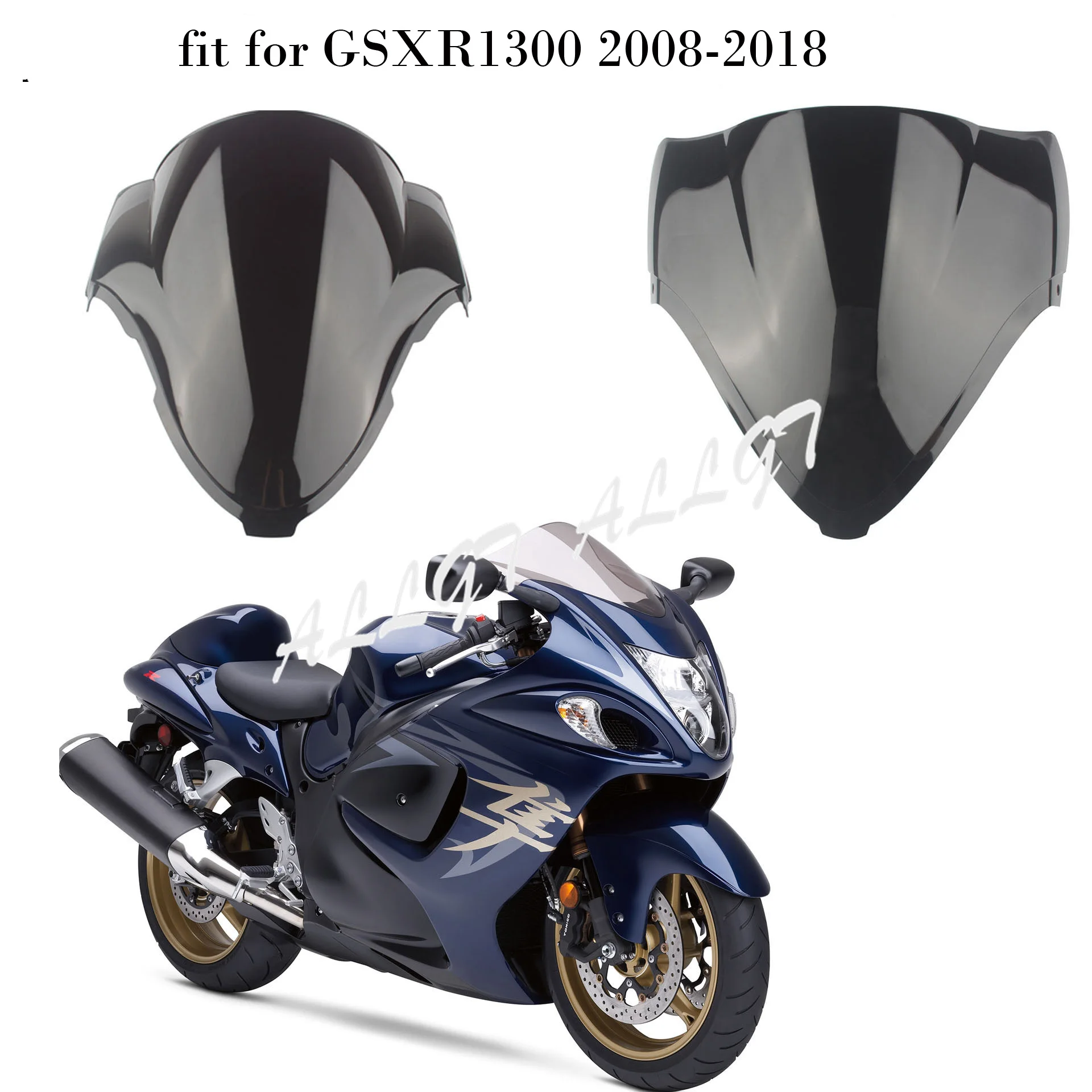 Двойное ветровое стекло из PMMA для Suzuki Hayabusa GSXR1300R 1999-2018 | Автомобили и мотоциклы
