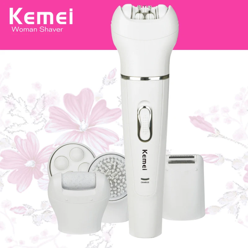 

kemei 5 in 1 Electric Eyebrow Epilator Female Hair Removal Machine Hair Trimmer Epilator Women Flawless Hair Remover Facial Care
