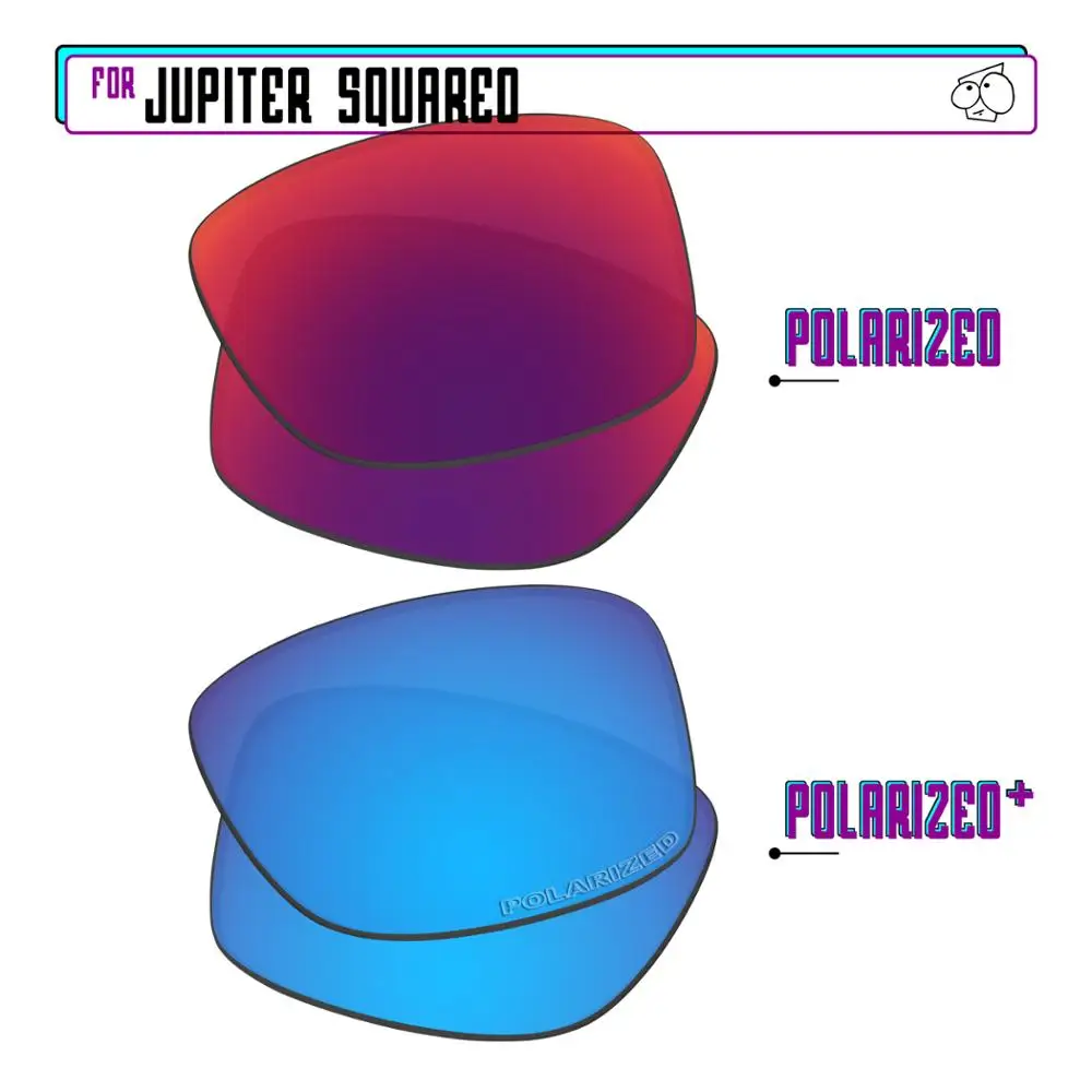 

EZReplace Polarized Replacement Lenses for - Oakley Jupiter Squared Sunglasses - BlueP Plus-MidnightP
