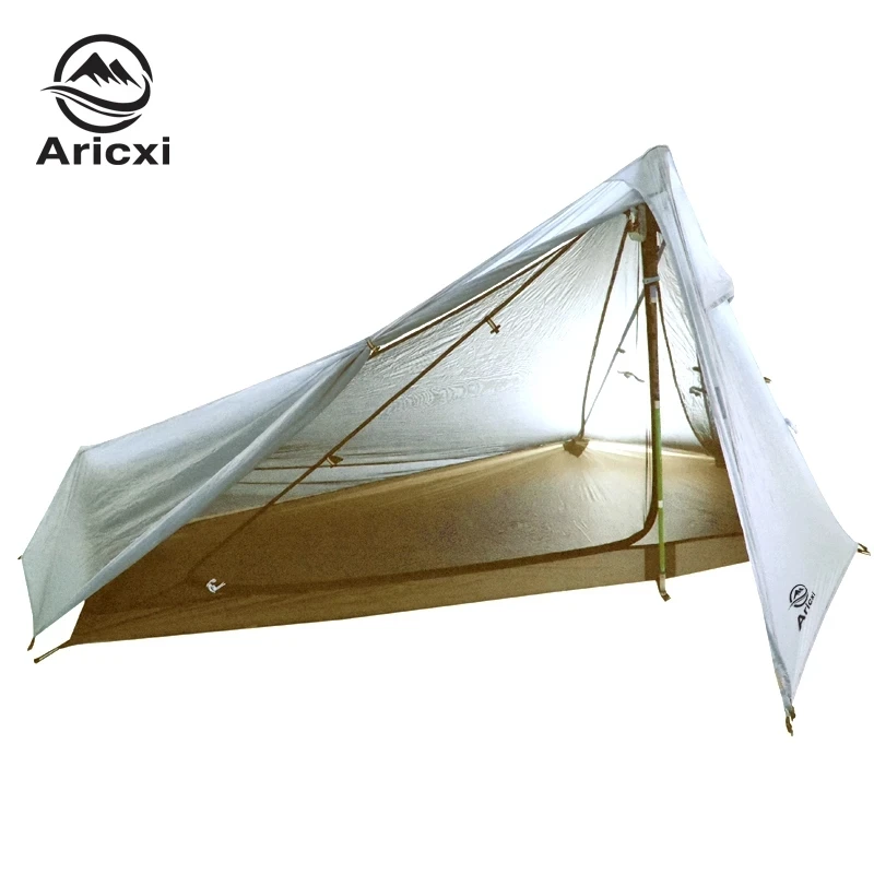 1 Person Oudoor Ultralight Camping Tent 3 Season Professional 20D Silnylon Rodless Tent camping tent portable tent