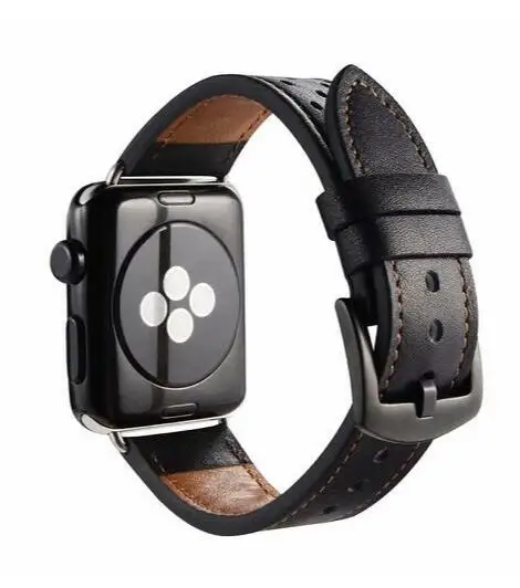 Лучшая цена кожаный ремешок для Apple watch 42 мм 38 Iwatch серии 4/3/2/1 40 44 браслет Ремешок