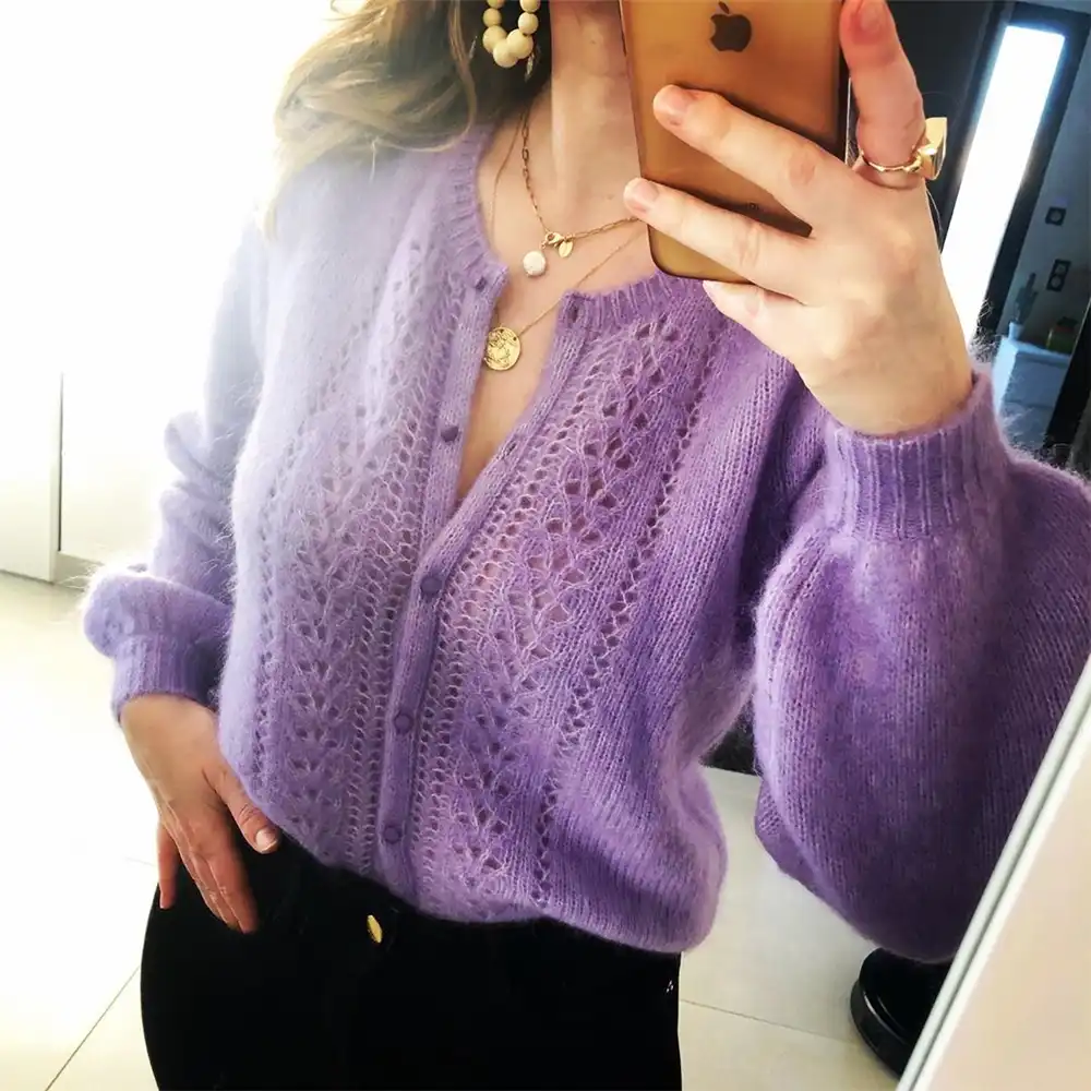 Purple mohair jumper Clearance