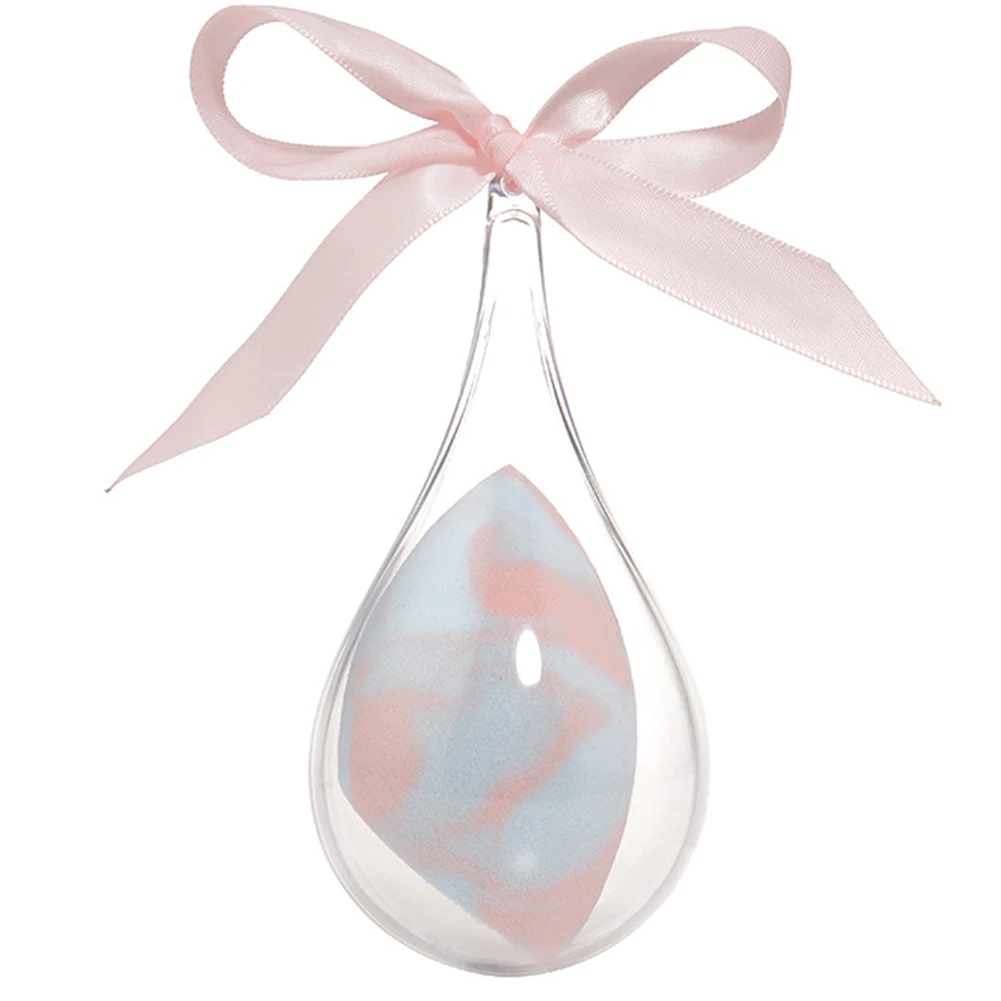 Flocking Cosmetic Puff Foundation Soft Wet Dry Small Anti Bacterial Face Water Drop Box Powder Multicolour Women Makeup Sponge