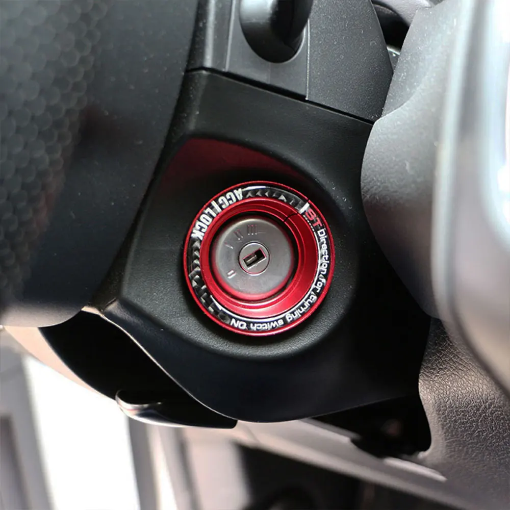 Автомобильная светящаяся наклейка на зажигание переключатель Декоративные наклейки для Ford Focus 2 Focus 3 Focus 4 2005- ST ключ для mondeo отверстие Круглый предохранительный элемент