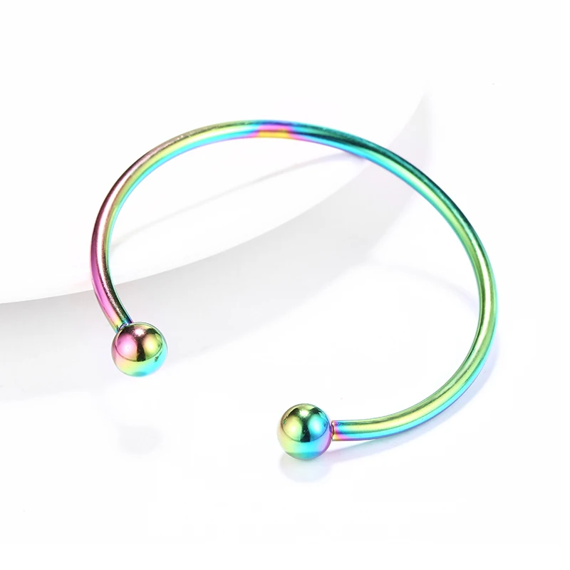 DIY Stainless Steel Bracelet Ball Bangle  (3)