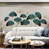 Fresh leaves wall stickers self-adhesive bedroom decor living room sofa background wall decor home warm sticker room decoration ► Photo 2/6