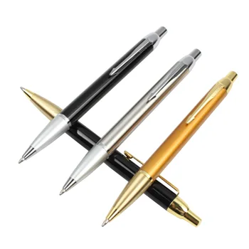 

pen press metal ball pens school accessories stationery for gift pen ink black blue Refill 0.5mm press pens