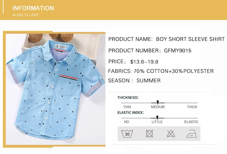 GFMY/ Лидер продаж детская одежда футболки в повседневном стиле, солидные футболки из хлопка с короткими рукавами для мальчиков, рубашки для От 2 до 14 лет декорации с лентой для маленьких детей; рубашки