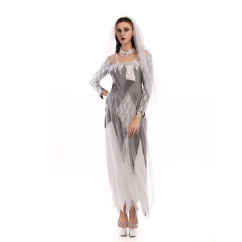 

Dancing Stage Costumes Vampire Bride Demon Cosplay Costumes Halloween Party Stage Performance Zombie Costume Sportswear