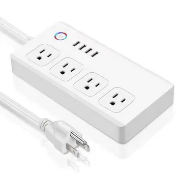 

Smart Power Strip WiFi Power Bar Compatible,Echo,Google Home and IFTTT, TECKIN Surge Protector with 4 USB Charging Ports