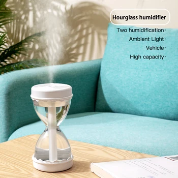 

Hourglass Colorful Light Humidifier USB Car Humidifier Creative Gift Humidifier