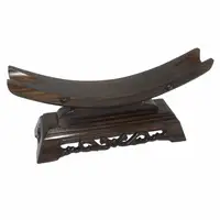 Sword Stand Solid Wood Sword Display Katana Stand Holder Crescent Shape for General Swords 2