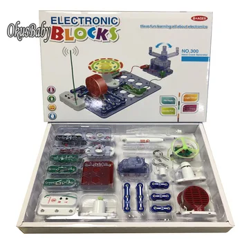 

2019 Electronic Block Circuit Science Educational Learning Integrated Building Blocks Kit Creative Toy Physics Development Toys