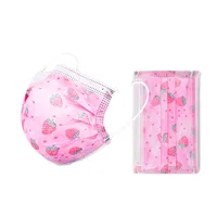 10pcs Children Face Mask Disposable Pink Mask Colorful 3ply Non-woven Printed Mask Kids Girl Cute Masks Mascarillas Desechables 1
