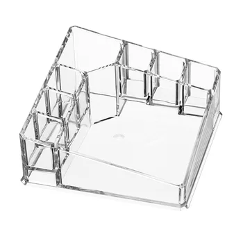 

Transparent Lipstick Nail Polish Cosmetics Organizer Jewelry Storage Box Desktop Finishing Box Makeup Management