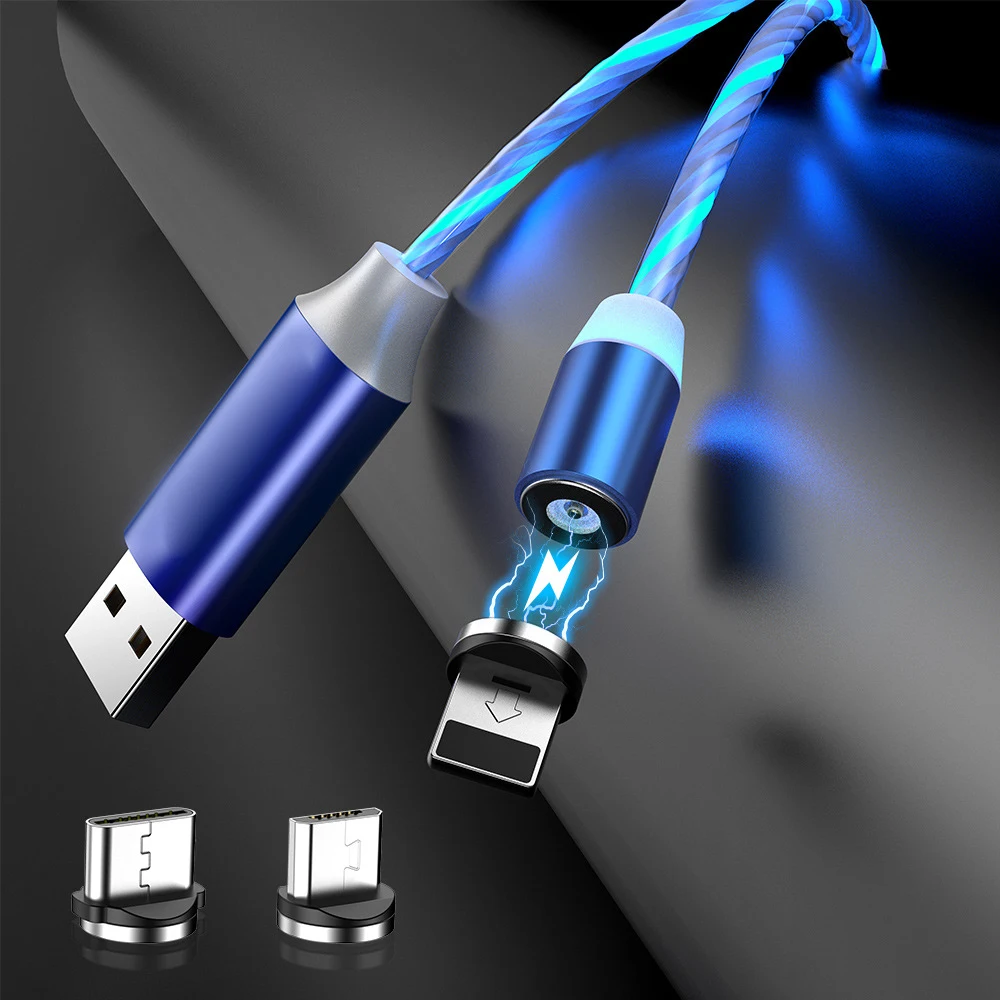 Per Xiaomi Redmi Nota 8 8A 7 7A 6 6A 5 Più 4A 4X 8T 9S 5A 4 9 Pro Go Mi A1 5X A2 Lite 9S Glow Illuminazione A Led Cavo Usb Magnetico