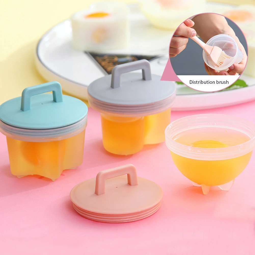 4pcs/set Silicone Egg Cup Maker Egg Cooker Hard Boil Eggs Without The Shell Tools Mold Easy Cook Egg Poacher Boiler Kitchen Tool