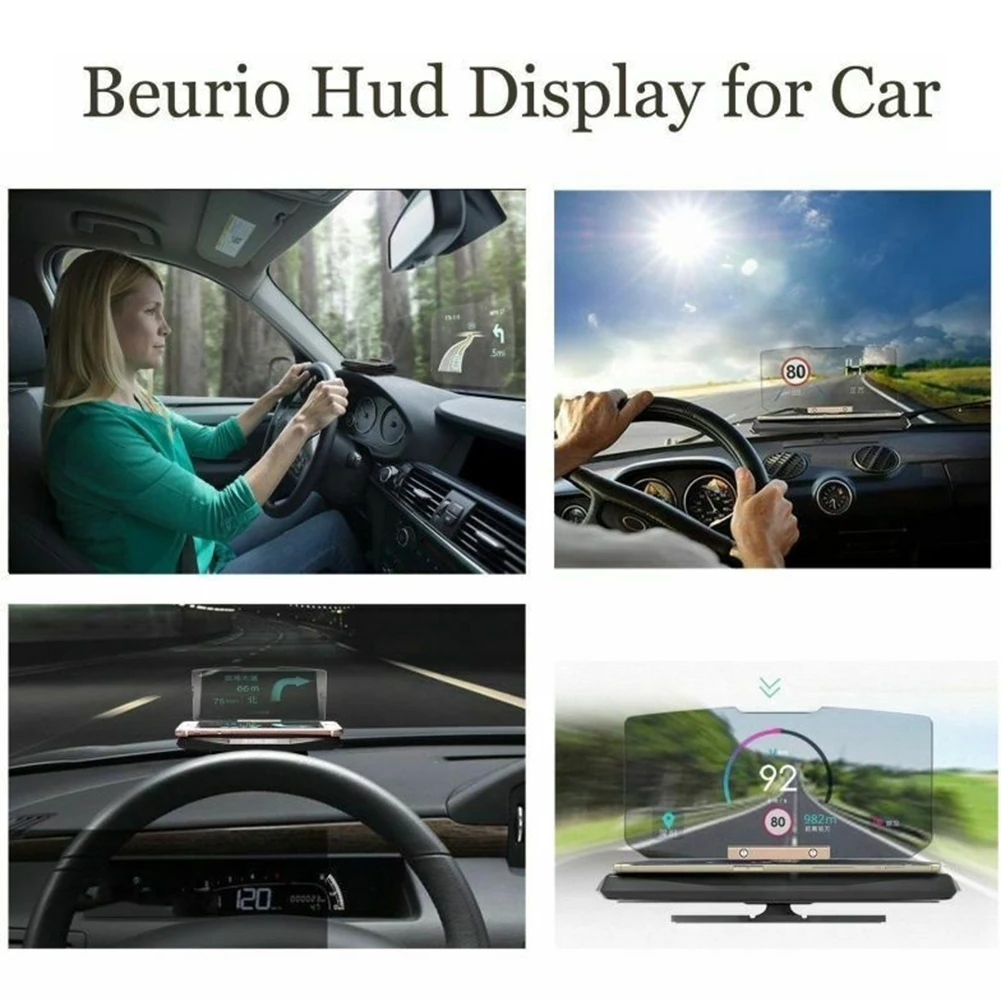6,5 дюймов автомобильный Автомобильный дисплей, держатель телефона HUD, gps навигация, проекция, автомобильные аксессуары, маска для камеры