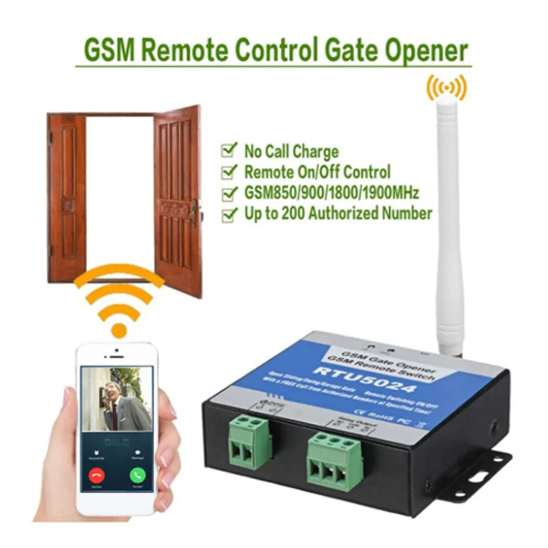 GSM ворот реле Беспроводной открывания двери дистанционного Управление комплект