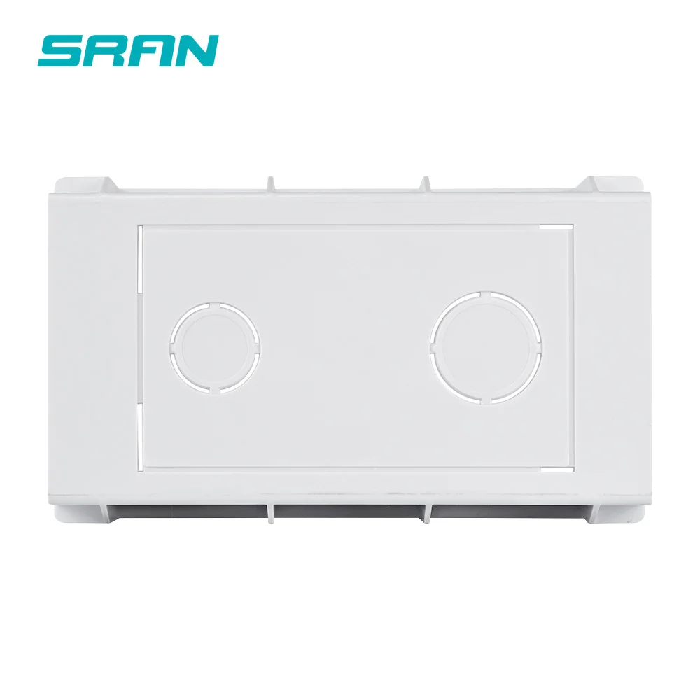 SRAN Wall Mounting Box Internal Cassette 144*84*50mm switch box wall socket box For 146mm*86mm Standard sockets and switches White