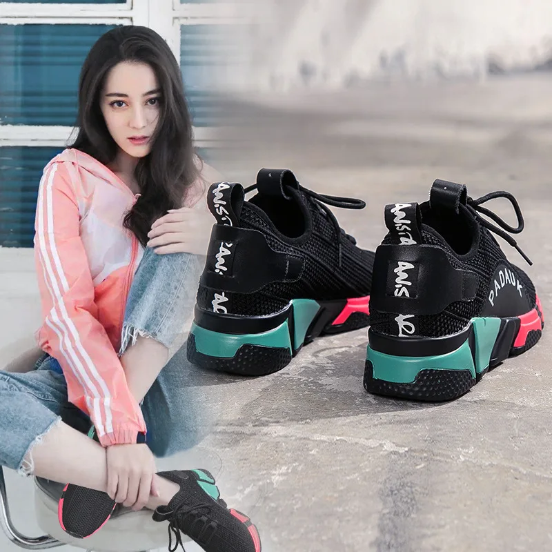

Fly Weaver Shoes 2019 Spring Summer New Style Low-Cut INS Shoe Athletic Shoes Korean-style Women's Students Casual Single Shoes