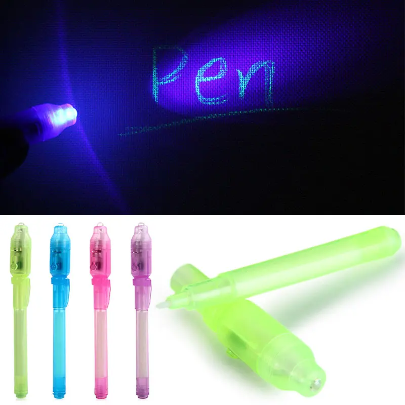 Шариковая ручка для чернил новинка креативный пластиковый УФ светильник офисный