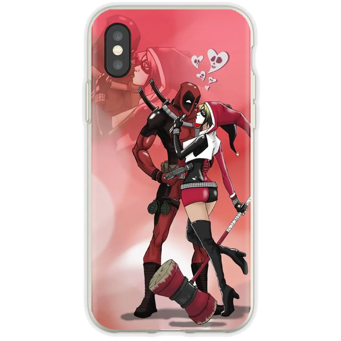 Дешевый силиконовый чехол для телефона HARLEY QUINN AND DEADPOOL Xiaomi Redmi 4A 7A S2 Note 8 3 3S 4 4X 5 Plus 6 7