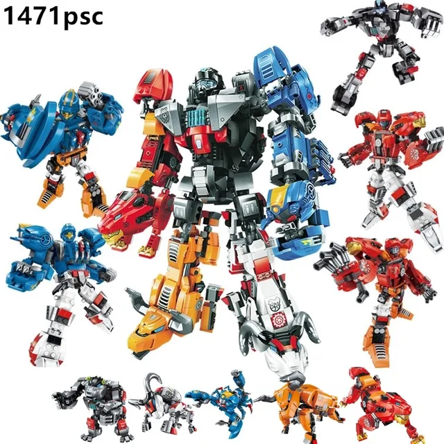 Transformation Defender of the Universe Voltroned Building Blocks Sets Kits Bricks Movie Kids Marvel Compatible 21311
