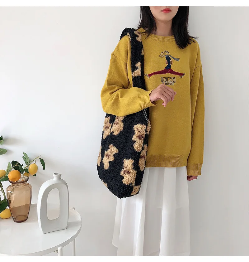 Kawaii Bear Cozy Shopping Tote Bag - 13 - Kawaii Mix