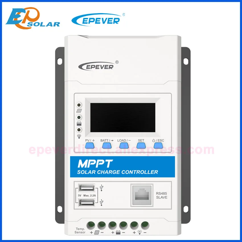 Контроллер заряда солнечной батареи EPever Triron4210N 4215N 40A MPPT 12 В 24 ЖК-дисплей регулятор