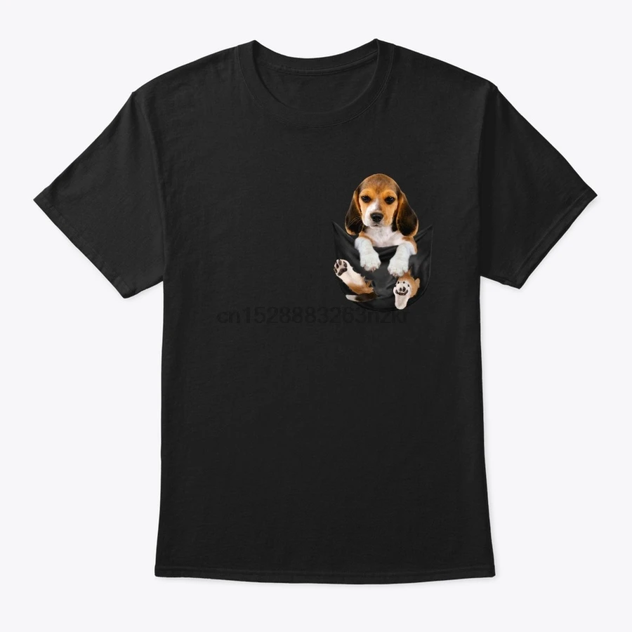 Мужская футболка Beagle In с карманами женская | одежда
