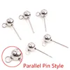 30pcs/Lot 3/4/5/6mm 316 Stainless Steel Pin Findings Stud Earring Basic Pins Stoppers Connector For DIY Jewelry Making Supplies ► Photo 3/5