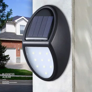 

10 LED Solar Light Outdoor Solar Lamp IP65 Waterproof Motion Sensor Wall Light Solar Powered Floodlights for Garden Decoration