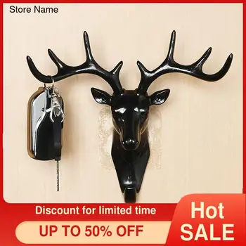 

Antler Decorative Hook Self-Adhesive Hole-Free Wall Storage Rack Wall Hanging Seamless Key Hook Mask Holder Key Holder Wall