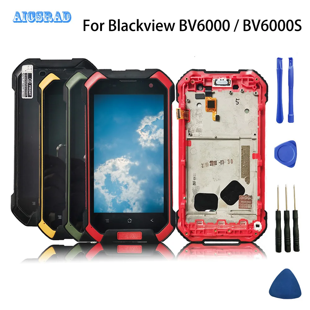 Дисплей с тачскрином AICSRAD для Blackview BV6000 Android 6 0 рамкой/без рамки | Мобильные