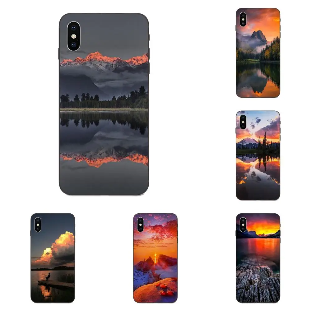 Мягкий ящик для звонков пейзаж горного озера заката купить Xiaomi Redmi Note 3 3S 4 4A 4X 5 5A 6 6A