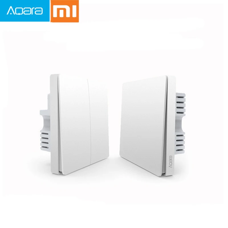 

Xiaomi Aqara Smart Light Control Fire Wire Zero Line ZigBee Wireless Mi Home APP Control Single Key Version/Double Key Version