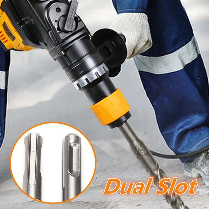 DWZ 110mm 5/6/8/10 mm SDS Plus Masonry Crosshead Twin spiral Hammer Drill Bits