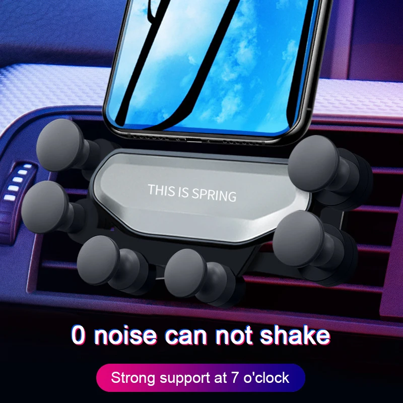 Новинка, Гравитационный Автомобильный держатель для телефона в автомобиле, крепление на вентиляционное отверстие, без магнитного держателя для мобильного телефона, gps подставка для iPhone XS MAX Xiaomi
