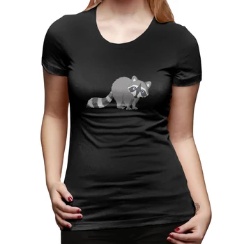 

Cartoon Raccoon T Shirt Women Casual Funny Print Tshirt Harajuku Kawaii Fashion T-shirt Summer Short Sleeve Top Tees Female