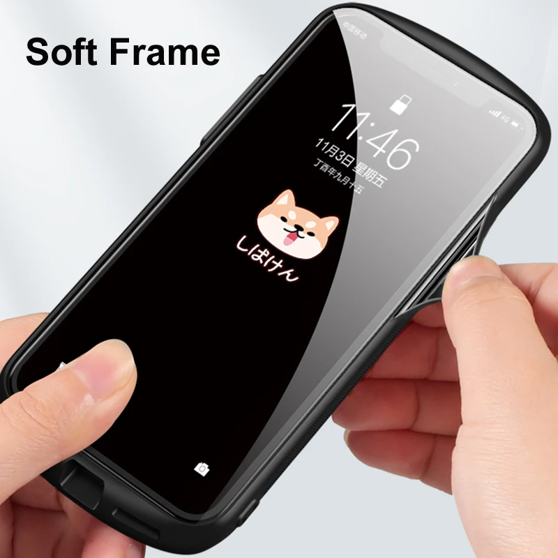 Для iphone 11 pro max 6,5 6,1 защитный чехол из закаленного стекла в форме дуги красочные игровые чехлы для iphone 11 6,1 стеклянная оболочка