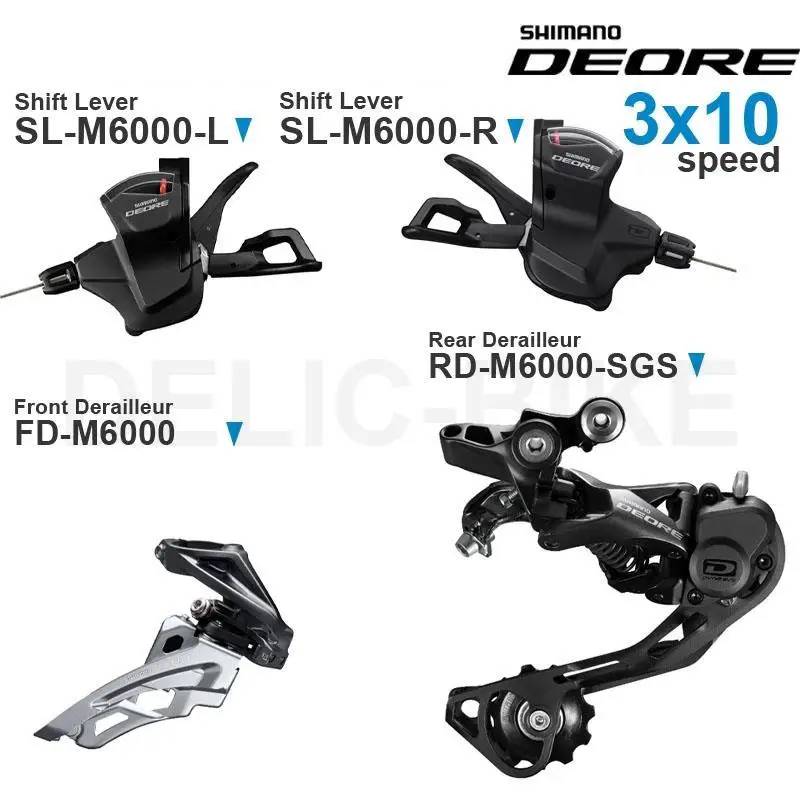 シマノ●SL-M6000-R/RD-M6000●10Sシフター&リアディレイラー H234cfee38f6b4ae2b584d6c8d0958