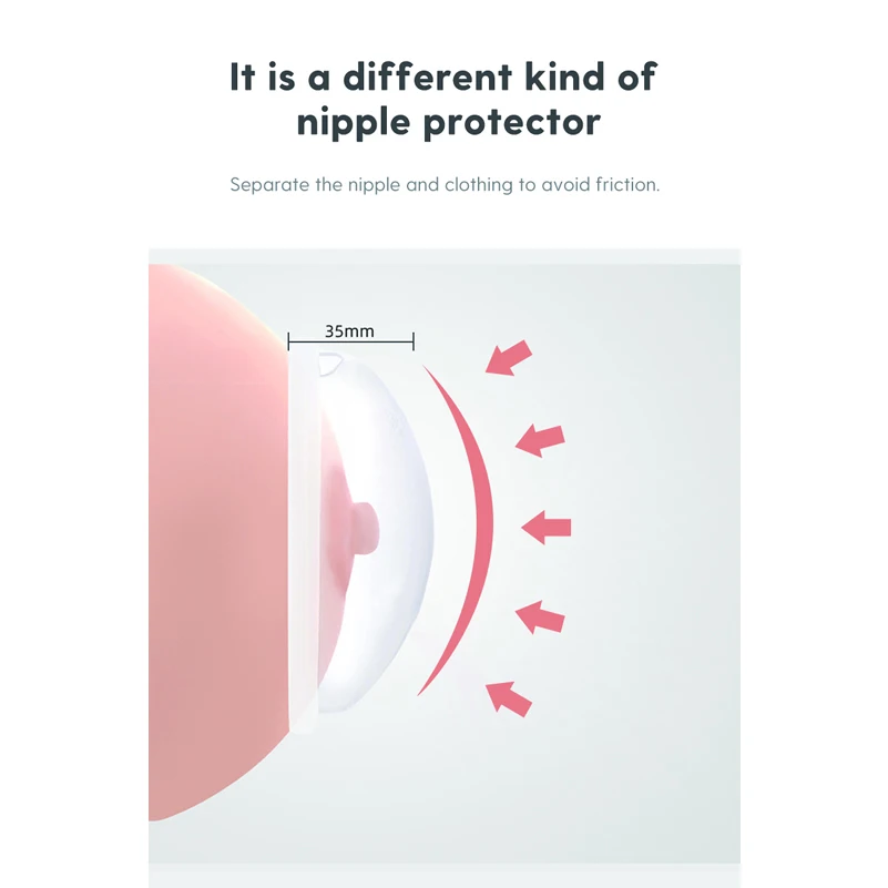 Boboduck  Wearable Breast Milk Collector & Nipple Shield & Breast Pad Prevent Leakage of Breastmilk  Hands Free Anti-leak 2x80ml