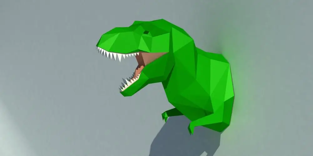 3D Динозавр животные Бумажная модель игрушки домашний Декор для гостиной DIY бумажные ремесленные модели вечерние подарки - Цвет: As picture