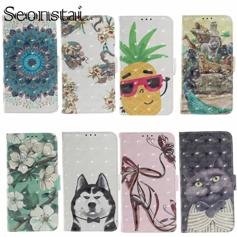 

Fashion Leather Patterned Protection Cover For LG W10 K50 Q60 Stylo 5 G8 V40 THINQ LG Q Stylo 4 Q8 2018 Card Slot Wallet Case