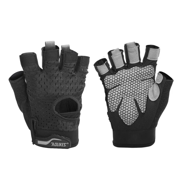 

AOLIKES Professional Gym GlovesExercise Gloves Men Hands Protecting Breathable Sports Gloves Sport Fitness Weight-lifting Gloves